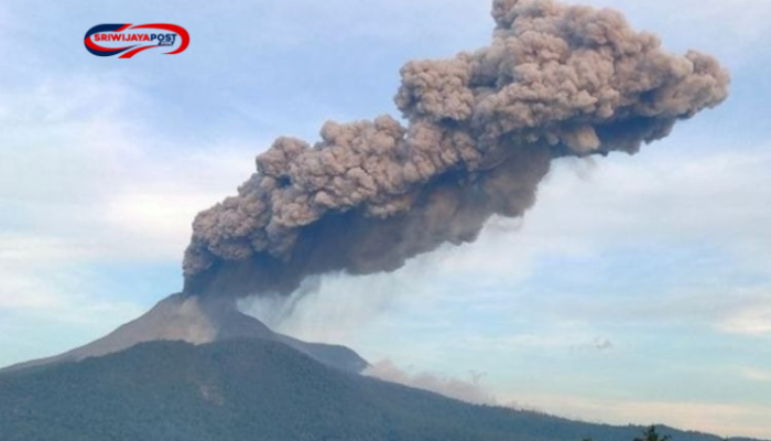 Gunung Lewotobi Meletus Lagi Siang Ini, Tinggi Kolom Abu Capai 800 Meter