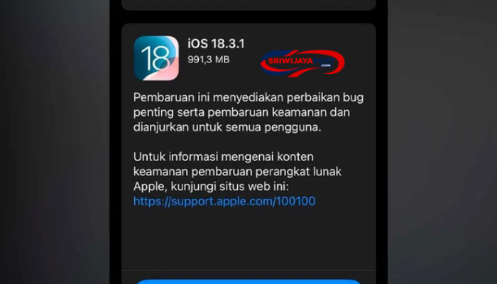 Apple Rilis iOS 18.3.1: Perbaikan Keamanan Mendesak untuk Pengguna iPhone