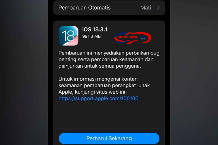 Apple Rilis iOS 18.3.1: Perbaikan Keamanan Mendesak untuk Pengguna iPhone