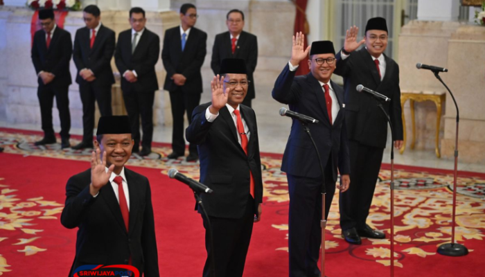 Presiden Prabowo Lantik Menteri dan Pejabat Baru di Istana Negara