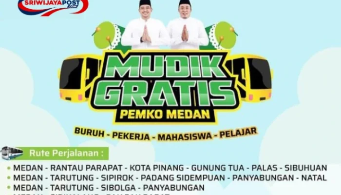 Pemkot Medan Buka Pendaftaran Program Mudik Gratis Mulai 10 Maret 2025