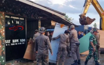 Satpol PP Bongkar Posko GRIB Jaya di Lahan BMKG Tangsel: 17 Orang Ditangkap