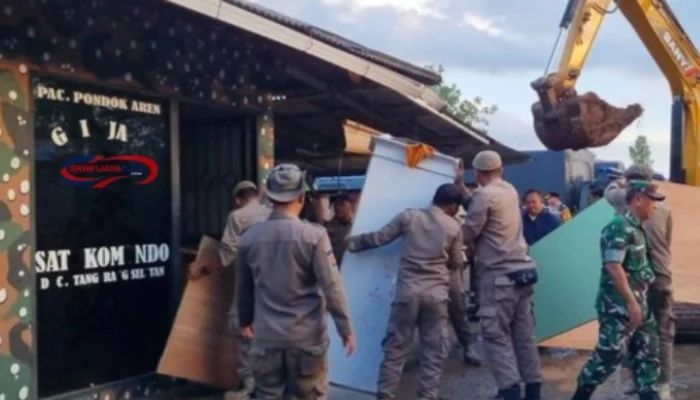 Satpol PP Bongkar Posko GRIB Jaya di Lahan BMKG Tangsel: 17 Orang Ditangkap