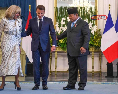 Presiden Prabowo Sambut Hangat Presiden Prancis di Istana Negara!