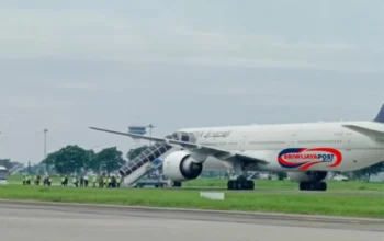 Ancaman Bom, Penumpang Saudia Airlines Dievakuasi di Kualanamu, Jibom Sisir Pesawat