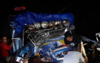 Tragedi di Gorontalo: Truk Kontainer Tabrak Bentor, 1 Orang Tewas