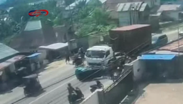 Tragedi di Gorontalo: Truk Kontainer Tabrak Bentor, 1 Orang Tewas