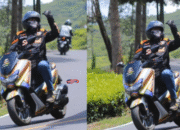 Rombongan NMAX Nekat Hentikan Bus di Tikungan Tajam!