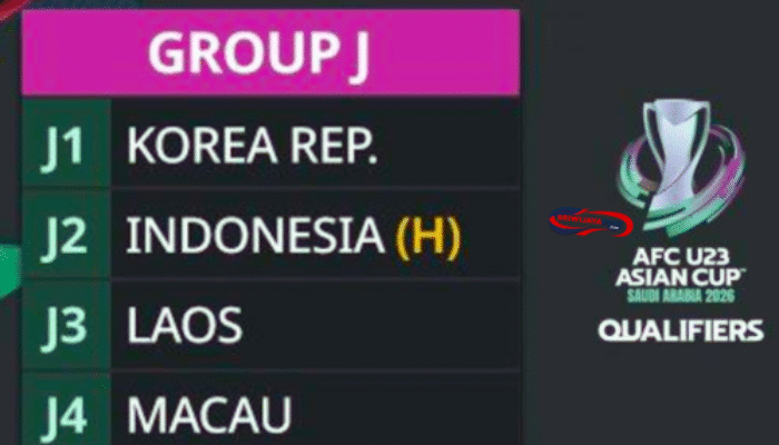 Update Klasemen Grup J Kualifikasi Piala Asia U-23 2026