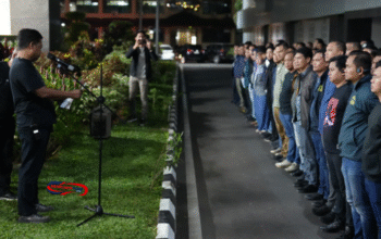 Siaga Penuh! Polda Sumsel Gelar Patroli Skala Besar, 80 Personel Jaga Objek Vital