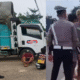 Viral! Polisi PALI Pecahkan Kaca Truk Semangka, Sopir Emosi