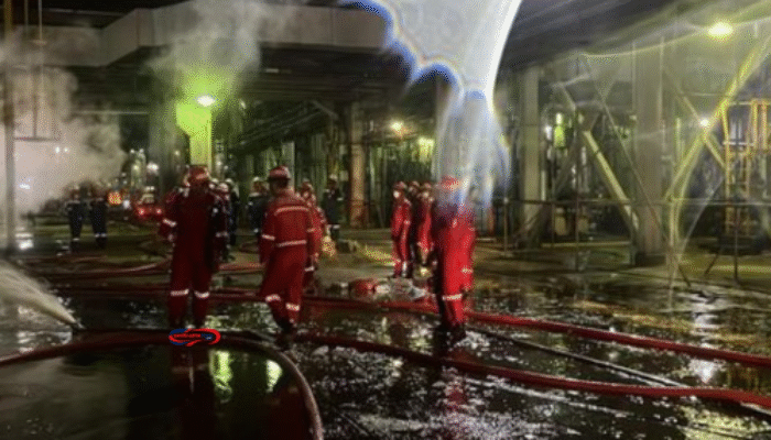 Kilang Dumai Terbakar Lagi: Kebakaran Besar Malam Ini, Mirip Kasus 2023
