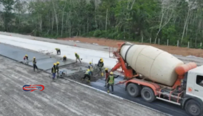 Progres Jalan Tol Betung–Jambi Seksi 1A Capai 49%