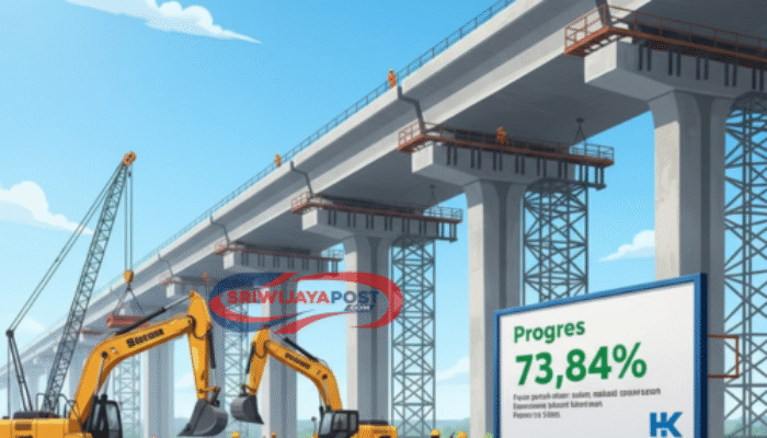 Progres Tol Palembang-Betung Capai 73,84%, Hutama Karya Rampungkan 2026!