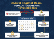 Jadwal Kegiatan Pemkot Palembang November 2025: Padat dari HKN hingga Event Budaya!