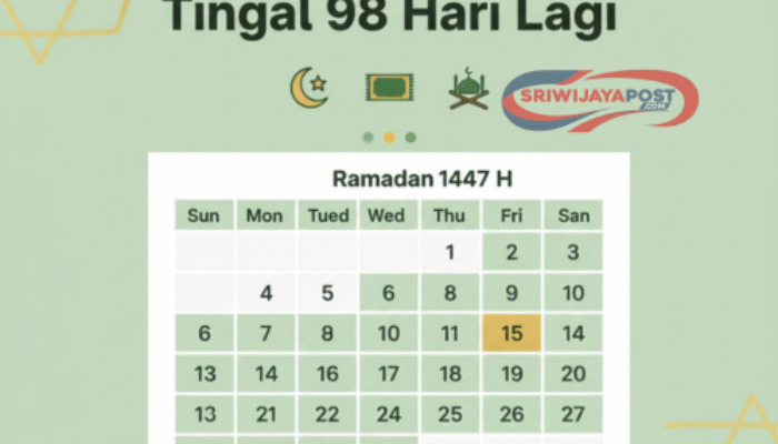 Kalender Hijriah: Puasa Ramadan 2026 Tinggal 98 Hari Lagi