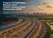 Progres Tol Palembang-Betung Capai 73,84%, Hutama Karya Rampungkan 2026!
