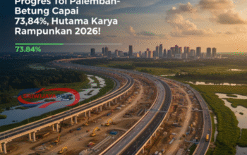 Progres Tol Palembang-Betung Capai 73,84%, Hutama Karya Rampungkan 2026!