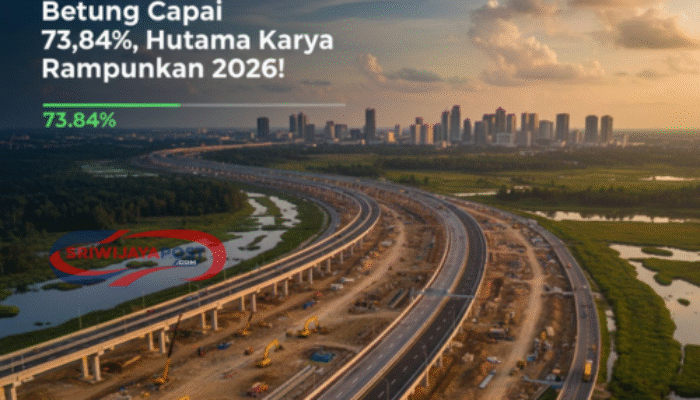 Progres Tol Palembang-Betung Capai 73,84%, Hutama Karya Rampungkan 2026!