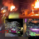 Bus Medan Jaya Terbakar di Sumatera Selatan, 44 Penumpang Terjebak, Polisi Buat Dapur Umum