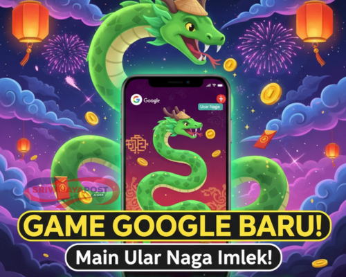 Cara Main Game Google Bertema Tahun Ular: Snake Doodle Imlek 2025