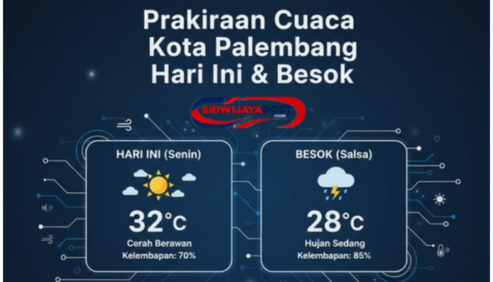 Prakiraan Cuaca Kota Palembang Hari Ini & Besok