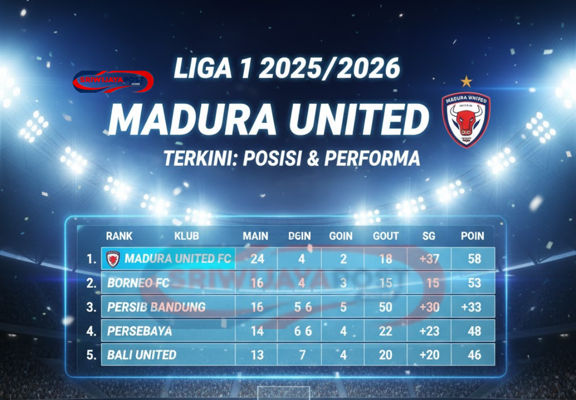 Klasemen Madura United Terkini: Posisi & Performa di Liga 1 2025/2026
